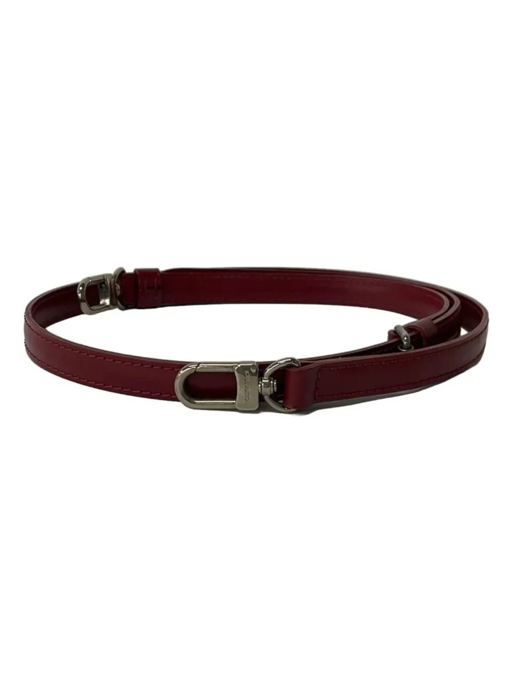 Louis Vuitton Shoulder Strap Epi Adjustable Width Epi) Ruby Leather Handbag